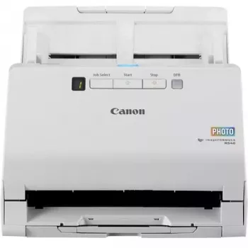 Escáner de fotos y documentos Canon imageFORMULA RS40, 600 x 600 DPI, 40 ppm, 30 ppm, escala de grises, monocromo, escáner de alimentación por hojas, blanco