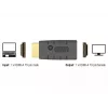 Adaptador HDMI (conector macho) > HDMI (conector hembra), emulador EDID (negro)