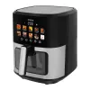 Freidora sin aceite N'oveen AF770 X-LINE negra, plateada