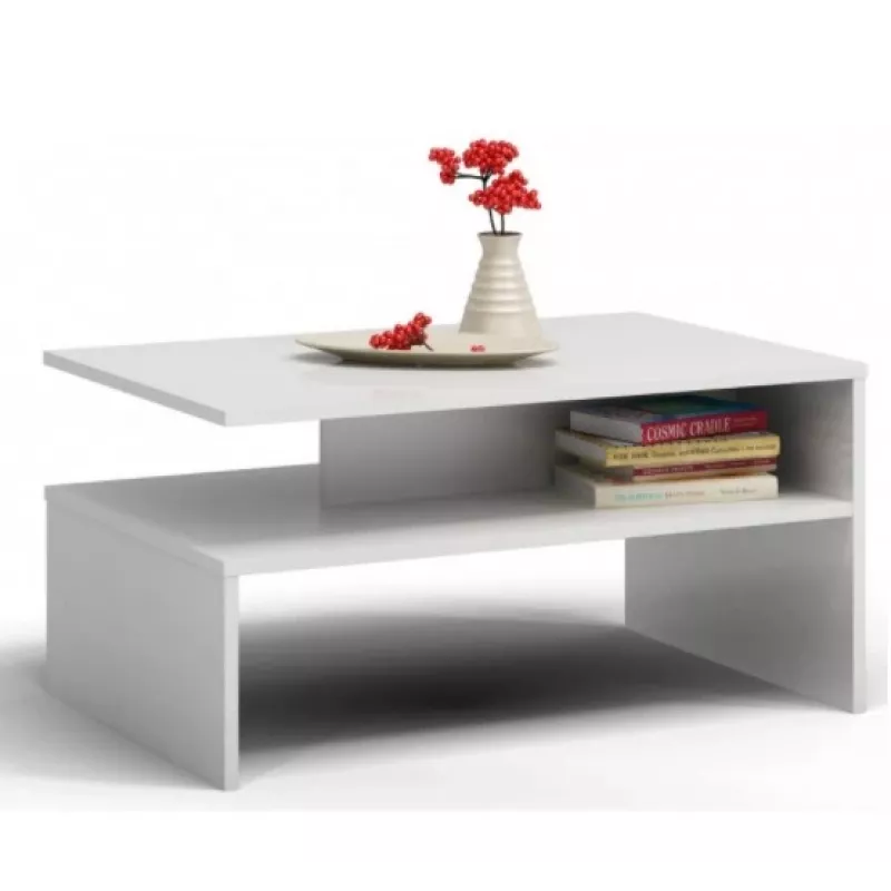 Mesa de centro Topeshop ŁAWA BOSTON BIEL mesa auxiliar / mesa esquinera