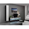 Soporte de TV para cama meble VIGO NEW 30/180/40, 1800×400×300 mm, tablero superior negro, estructura de aglomerado