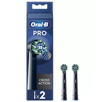 Oral-B EB50BRX-2 CrossAction Pro recambios de cepillo, negro, 2 uds.