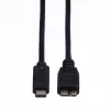 ROLINE - cable USB - USB Type-C (M) a Micro-USB Type-B (M) - 50 cm - negro (11.02.9005)