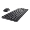 DELL Teclado y ratón - KM3322W - Ucraniano (QWERTY), Tamaño completo (100 %), Inalámbrico, RF Wireless, QWERTY, Negro, ratón incluido
