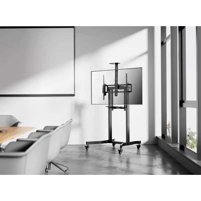 Soporte de TV de suelo con altura motorizada y ruedas GEMBIRD 55-100 pulgadas