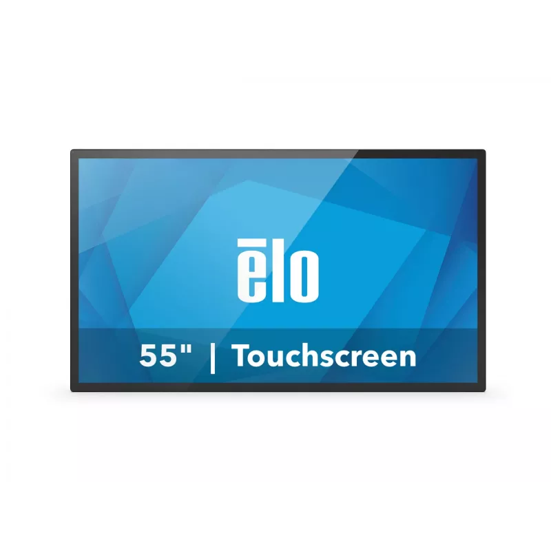 Monitor táctil Elo 5554L, 138,6 cm (54,6 inch), capacitivo proyectado, 4K, USB-C, Ethernet, kit, negro (16:9), 138,6 cm (54,6 inch), capacitivo proyectado, multitáctil (40 puntos), resolución