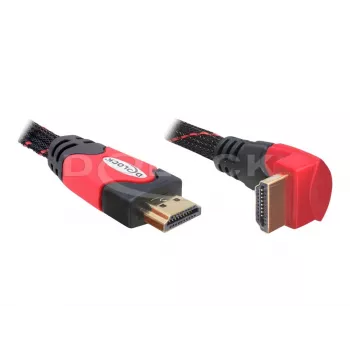 Cable HDMI DeLOCK 3 m HDMI Type-A estándar negro rojo