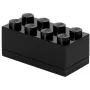 Caja de almacenamiento room copenhagen LEGO Mini Box 8 (negro) — organizador compacto para piezas pequeñas