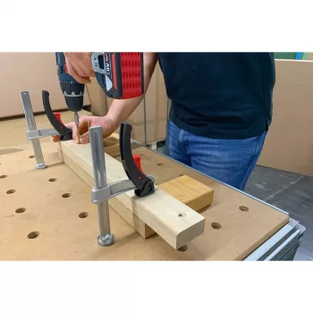 Elemento de sujeción BESSEY TW20-15-8-KLI, para mesas multifunción, abrazadera (plateado)