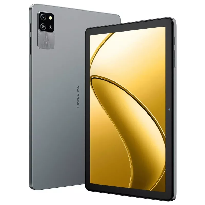 Blackview Tab 60 WiFi tablet, 10,1 pulgadas (25,6 cm) HD+ IPS, Allwinner A523, 4GB RAM, 128GB, Wi-Fi 6, Bluetooth 5.2, 5100 mAh, Android 15, gris (Volcano Grey)