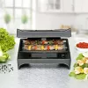 Sandwichera Rommelsbacher SWG 700 – parrilla eléctrica compacta 3 en 1 con 3 placas intercambiables (sándwich, gofre belga, parrilla), detalles en acero inoxidable