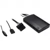 Inter-Tech Argus RS-06 juego de ventiladores RGB, 3x 120 mm (120x120x25), RF, negro/blanco