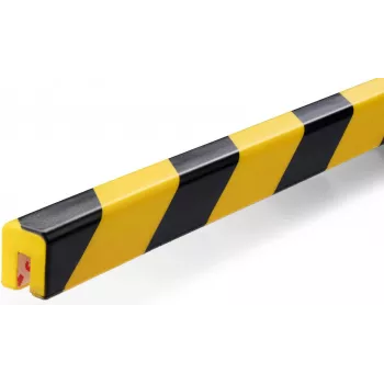 Durable 1127130, poliuretano (PU), negro, amarillo, plano, 1000 mm, 25 mm, 1,71 kg