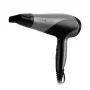 Secador de pelo Remington D3190S — 2200 W, iónico, 3 niveles de calor, 2 velocidades, aire frío, difusor y concentrador (plateado/negro)