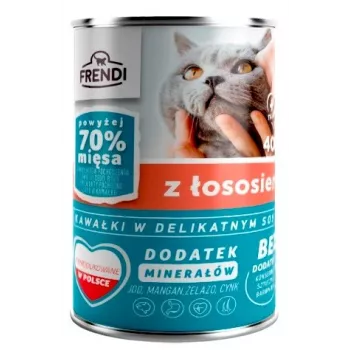 FRENDI con trocitos de salmón en salsa tierna - comida húmeda para gatos - 400 g