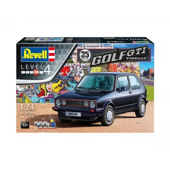 Maqueta de coche Revell 35 años VW Golf 1 GTI Pirelli