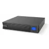 Sistema de alimentación ininterrumpida PowerWalker VFI 1000 ICR IoT, doble conversión online, 1 kVA / 1000 W, 8 salidas C13, LCD, rack/torre 2U, negro