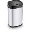 Cubo de basura LAMART LT8021 acero inoxidable pedal, sensor de movimiento, 30 L, 34×25×54 cm