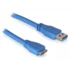 Cable Micro-USB 3.0 DeLOCK 1 m, USB A, 5 Gbit/s, azul