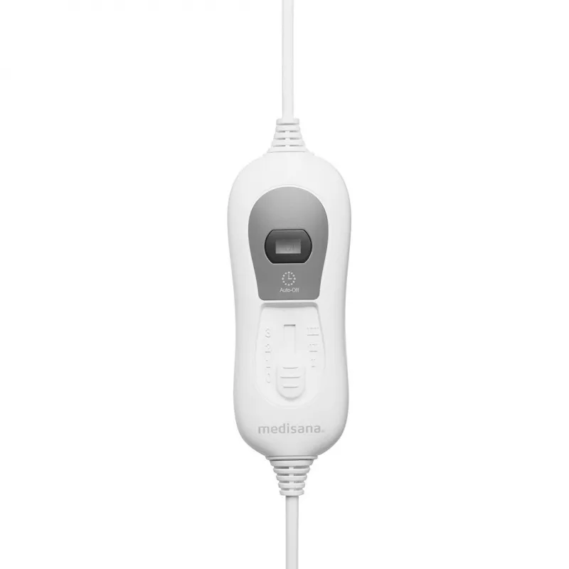 Manta eléctrica Medisana HU 666 — individual, 1500×800 mm, 3 niveles de calor, cable desmontable, lavable