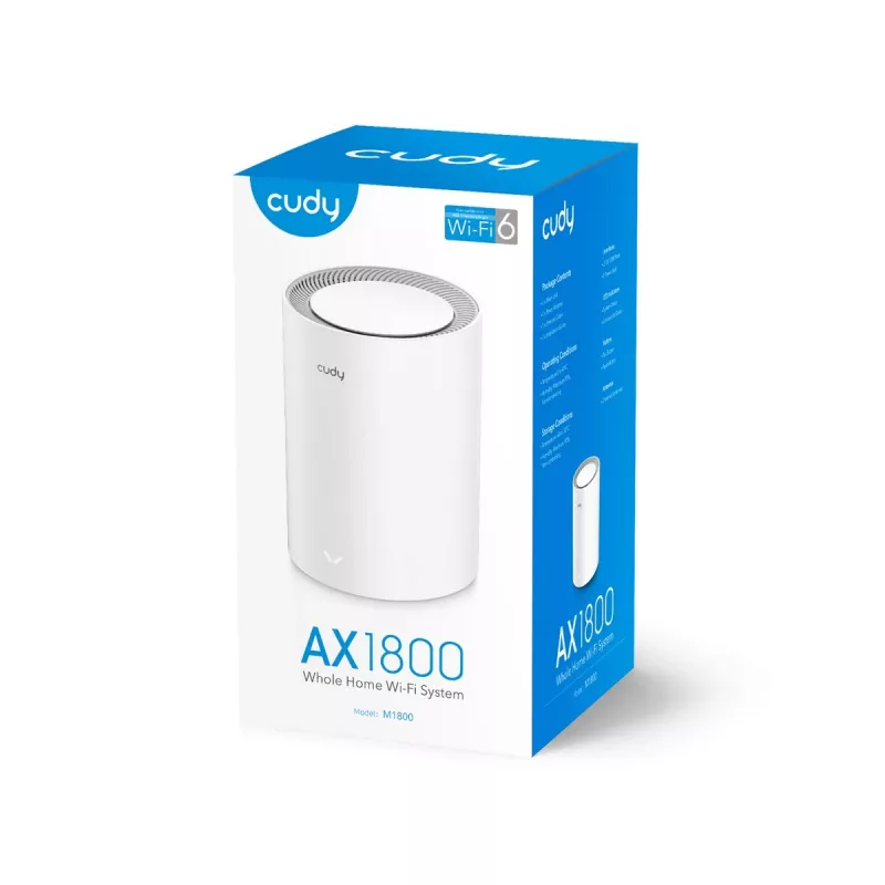 Sistema Mesh Cudy M1800 doble banda Wi-Fi 6 interno blanco