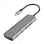 LogiLink hub USB 3.2 Gen2 7+1 puertos 2x USB-A 5x USB-C PD 100W aluminio