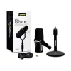 Shure MV7+-K-BNDL - micrófono para locución/canto con conexión XLR/USB-C, negro + soporte de mesa GATOR