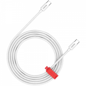CANYON Cable CC60AB C-C 60W trenzado 1,2m blanco
