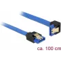 Cable SATA DeLOCK 85093 1 m SATA 7 pines negro azul