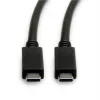 Cable USB ROLINE 11.02.9056 0,5 m USB 3.2 Gen 2 10 Gbit/s USB C negro
