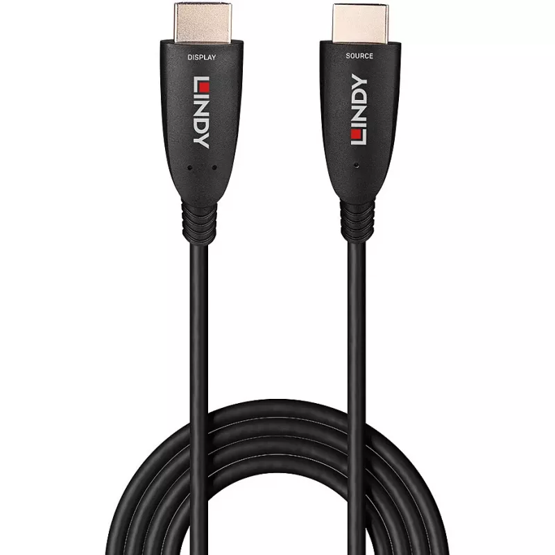 Cable HDMI híbrido de fibra óptica Lindy 20m 8K60