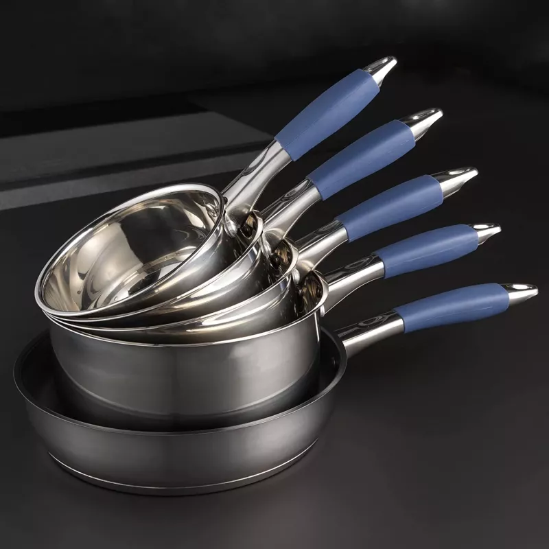 Juego de ollas Russell Hobbs RH01179EU, 5 piezas, azul