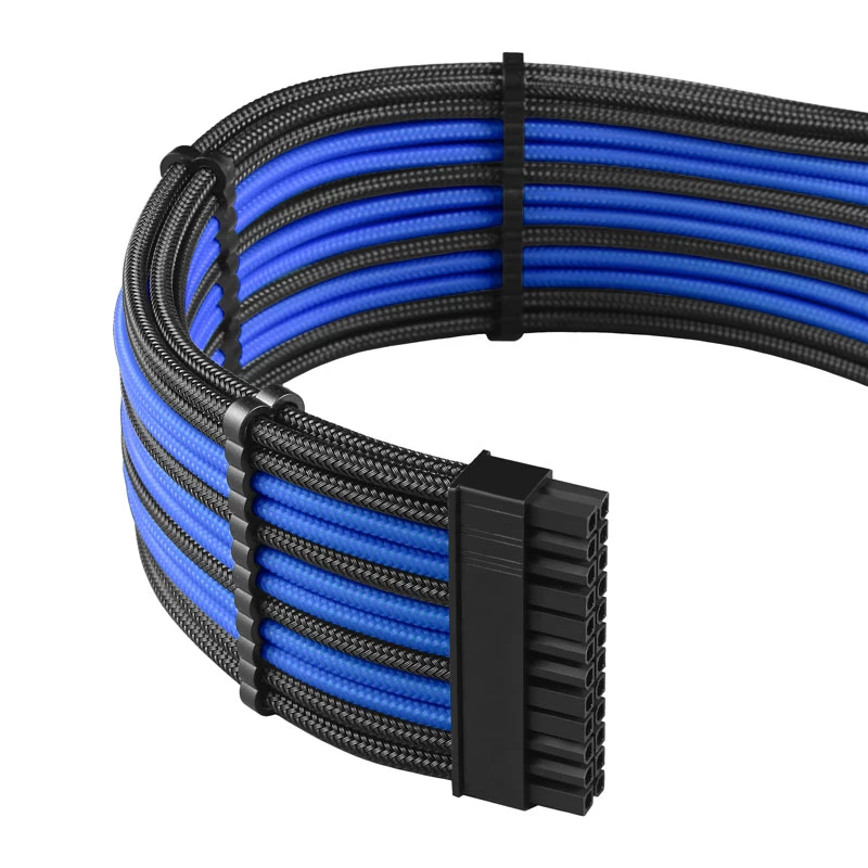 CableMod Kit de cables C-Series PRO ModMesh para Corsair AXi/HXi/RM (etiqueta amarilla) - negro/azul
