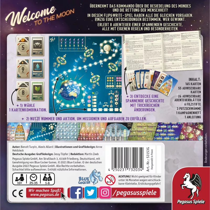 Welcome to the Moon, juego de mesa