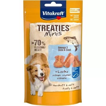 Snacks para perros Vitakraft VITAKRAFT Treaties Minis 48 g — hipoalergénicos con sabor a pescado, sin gluten ni conservantes