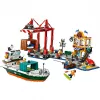 LEGO CITY 60422 Puerto costero con buque de carga