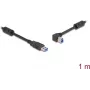 Cable USB DeLOCK conector macho Type-A a conector macho Type-B 90° acodado a izquierda 1 m