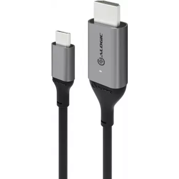 ALOGIC Ultra - Cable de vídeo/audio - USB-C macho a HDMI macho - 2,0m - apantallado - Gris espacial - Compatibilidad 4K (ULCHD02-SGR)