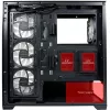 LC-Power Caja MidiTower 715B negra USB3.2/Audio sin fuente de alimentación SEAMLESS_X (LC-715B-ON)