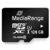 MediaRange MR945 - Tarjeta de memoria flash (microSDXC con adaptador SD) - 128 GB - UHS-I / Class10 - microSDXC - negro (MR945)