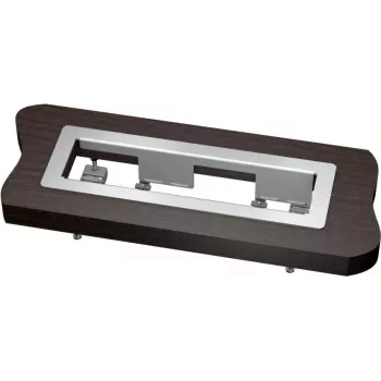 Kindermann 4-fold - marco para conexiones - montaje en mesa, montaje enrasado - aluminio anodizado