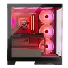 Caja de PC MODECOM Volcano SPACE APEX ARGB Midi Tower, cristal templado, USB-C, compatible con ATX/microATX/Mini-ITX, GPU hasta 430 mm, disipador de CPU hasta 180 mm