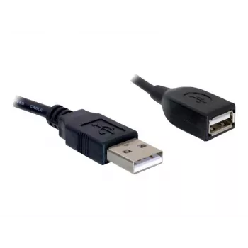Cable alargador USB 2.0 DeLOCK 82457 0,15 m negro