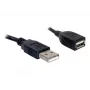 Cable alargador USB 2.0 DeLOCK 82457 0,15 m negro