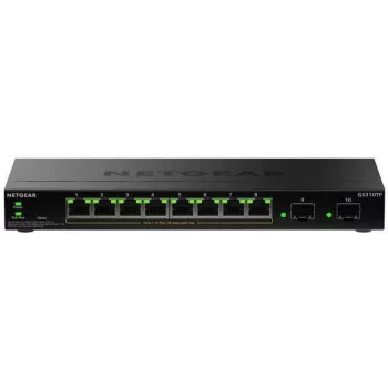 NETGEAR GS310TPv2 switch gestionado L2/L3 Gigabit Ethernet (10/100/1000) Power over Ethernet (PoE) sobremesa negro