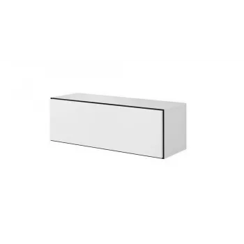 Armario de almacenamiento cerrado Cama ROCO RO1 112/37/39 blanco/negro/blanco
