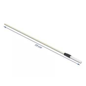 Delock 86781 Bastoncillos de limpieza para fibra óptica, 15 cm, blanco, 5 uds.