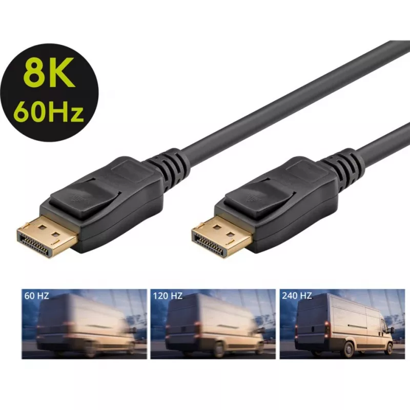 Cable DisplayPort Goobay 74779 3 m negro G-Sync FreeSync