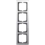 BUSCH JAEGER 1724-80 - cromo - brillante - sin tornillos - Busch-Jaeger - Solo - 299 mm