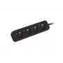 Regleta de alimentación Lanberg PS0-04E-0100-IEC-BK 1 m 4 tomas de corriente para interior negro
